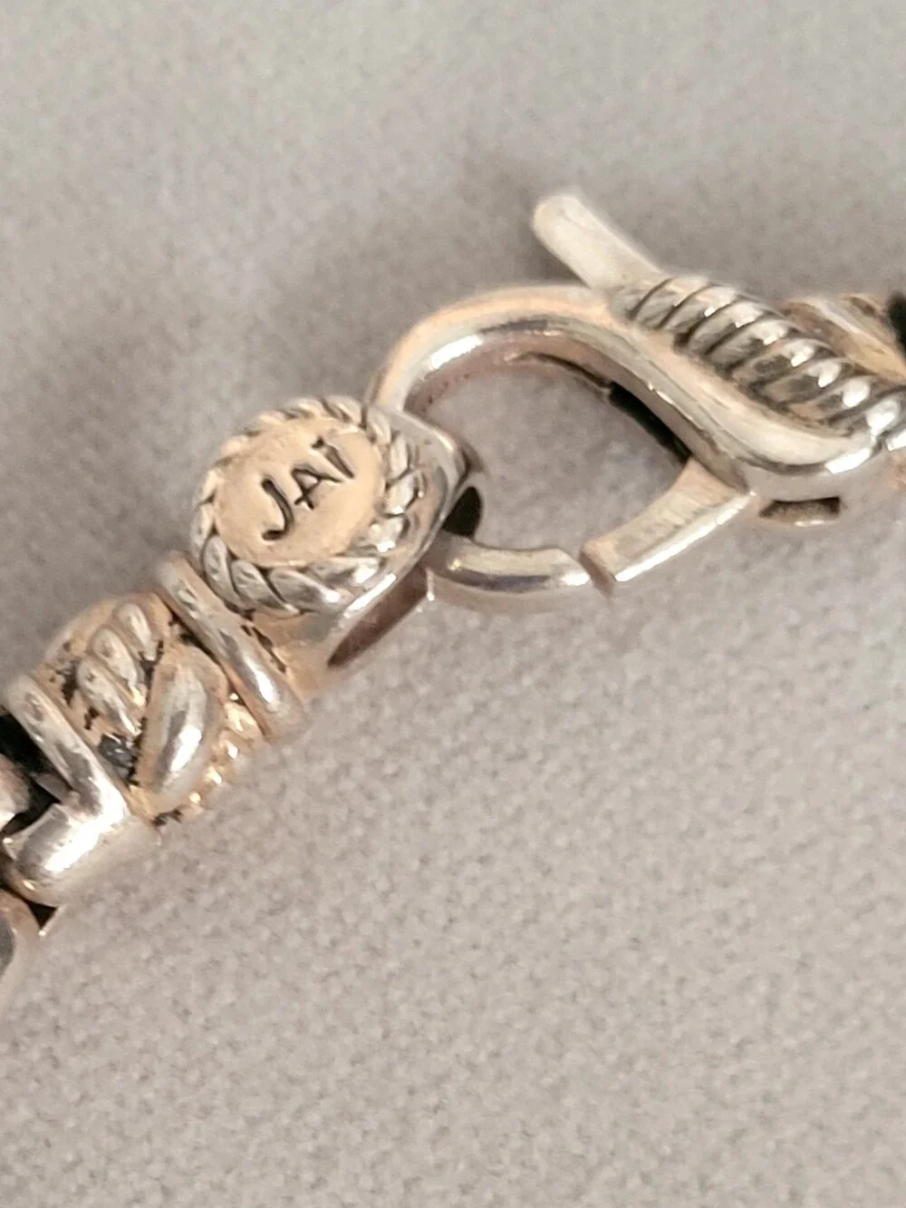 JAI Sterling Silver 7.25mm Box Chain Bracelet 7.5